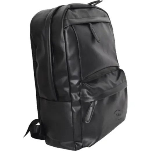 Urban Man Navigator PU Backpack Black Front